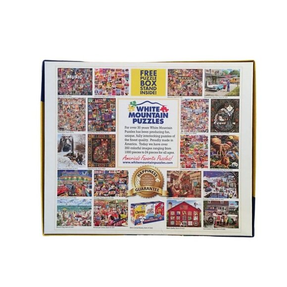 White Mountain Cereal Boxes 1000-Piece Jigsaw Puzzle Large Pieces Fun Family Act - Picture 2 of 9